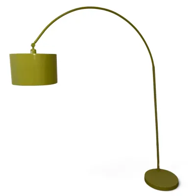 Lime Green Arc Floor Lamp