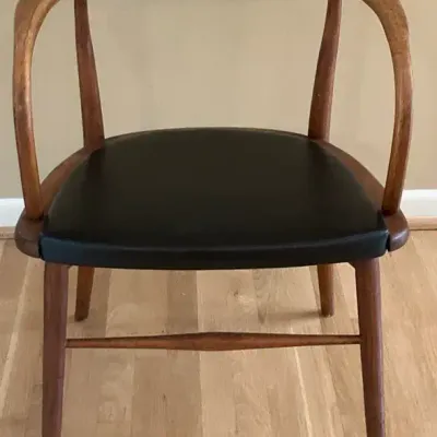 Mid-Century Modern Walnut Armchair By Jack Cartwright For The Boling Chair Company