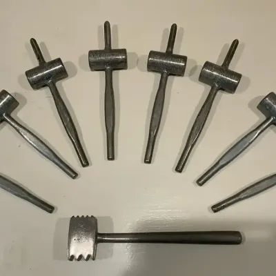 Mid-Century Modern Crab Mallets With Meat Tenderizer