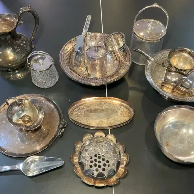 Large Silverplate Collection 