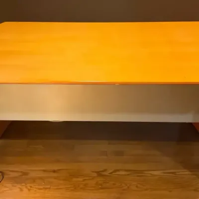 Wooden Desk With Warm Cherry Veneer (29.5” H X 36” W X 63” L)