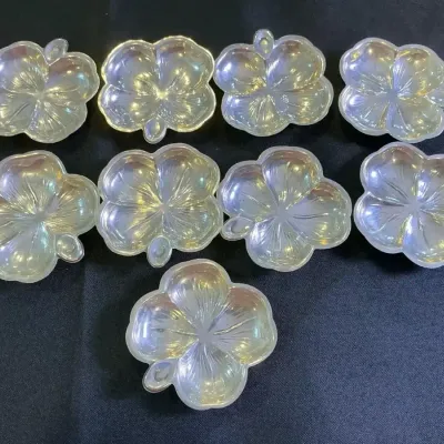 Lenox Sterling Silver Four Leaf Clover Individual Nut Trays (178g)