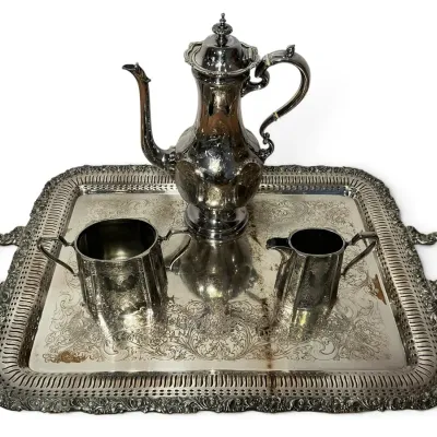 Silverplate Coffee & Tea Service (28 Inch Platter)