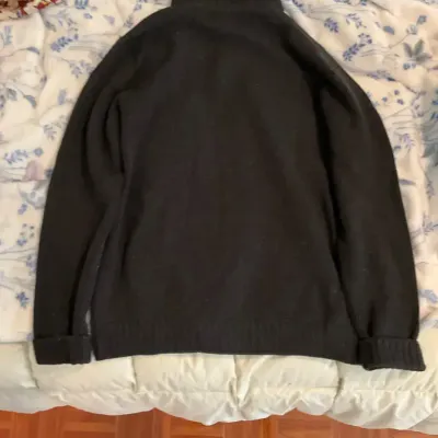 Black Louis Vuitton Ribbed Knit Sweater