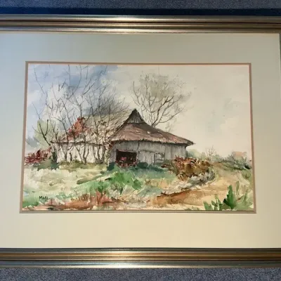 Magi Signed Landscape Watercolor (23.5 x 30.5)