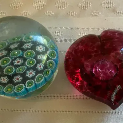 Vintage Murano And Mad Art Glass Paperweights