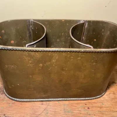 Indian Brass Vintage Wine Chiller (11 x 4.5 x 7)