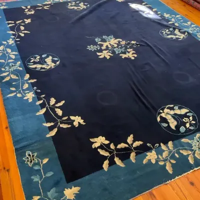 Asian Floral Rug Approx 8’x10’