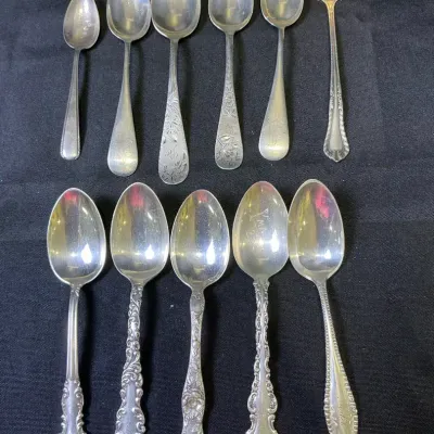 Sterling Silver Flatware Pieces (222g)