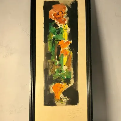 Manual Francisco MCM Abstract Watercolor (11 x 26.5)