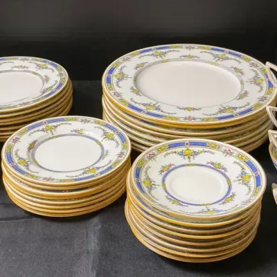 Minton Princess China Dinner Plates, Saucers, Bread Plates, Desert 
