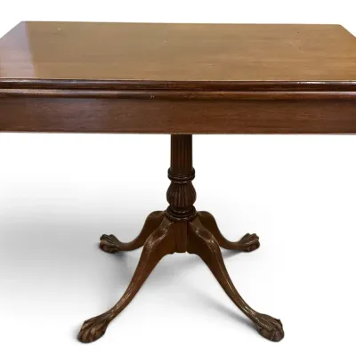 Claw & Ball Foot Card Table (17 x 34 x 30.5)
