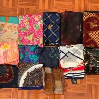 Assorted Scarves And Bandanas Including Ralph Lauren, Givenchy, Pretty Persuasions, And More