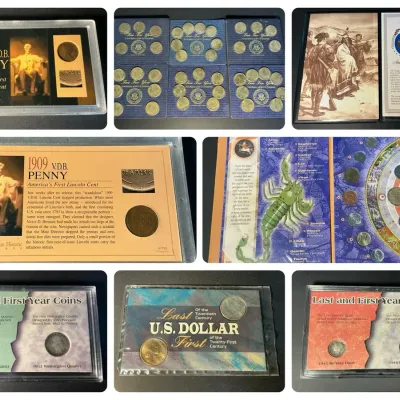 American Coin Collection (Inc Silver) + Presidential Coins & Astrological 