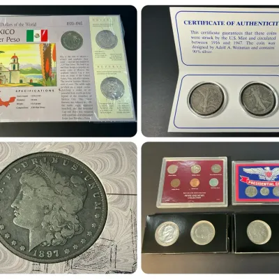 Coin Collection Inc Morgan Silver Dollar, Walking Liberty & More 