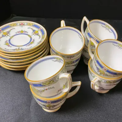 Minton Princess Demitasse Set Of Cups And Saucers 