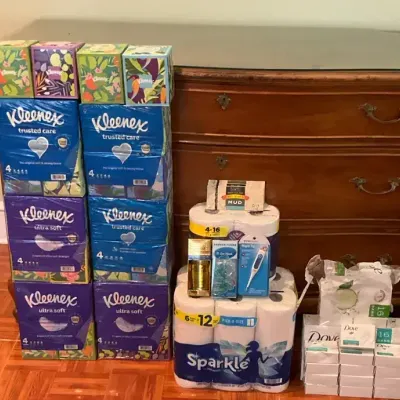 Restock Your Bathroom With Toilet Paper, Dove Soap Bars, Tissues, Face Masks, And More 