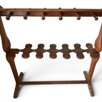 Wooden Boot & Whip Rack (13 x 33 x 35)