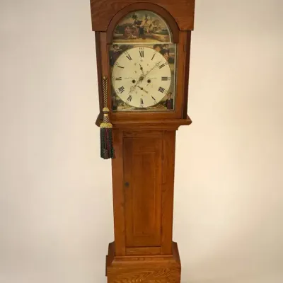 Handpainted Scottish / English Grandfather Clock (10 x 21 x 84)