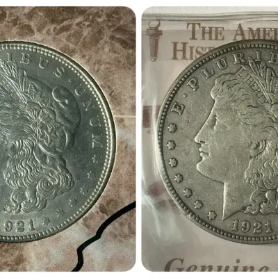 1921-P Morgan Silver Dollars (2 Count)