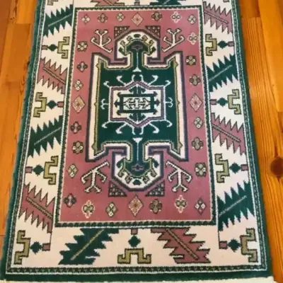 Tribal Inspired Geometric Thin Rug
