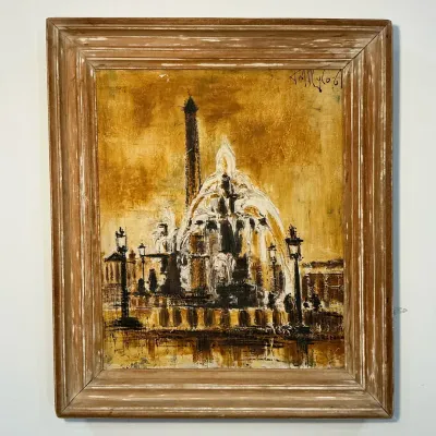 MCM Impasto Textured Oil Painting (23 x 27)
