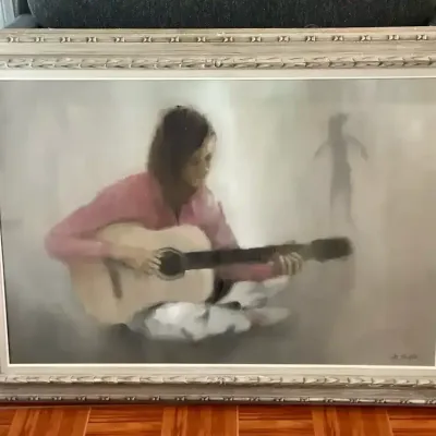 Vintage Hal Singer Oil Painting 