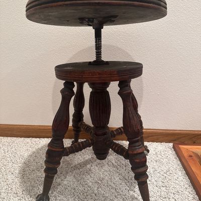 Sale Photo Thumbnail #1921: D66.5-Stool with claw feet