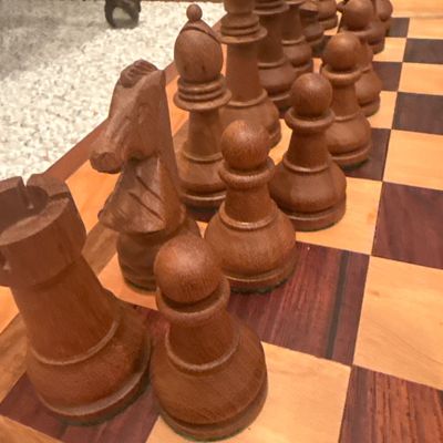 Sale Photo Thumbnail #1919: D66-Chessboard made of native wood