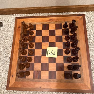 Sale Photo Thumbnail #1920: D66-Chessboard made of native wood