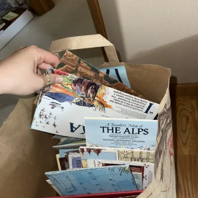 Sale Photo Thumbnail #126: National Geographic inserts, maps, and more