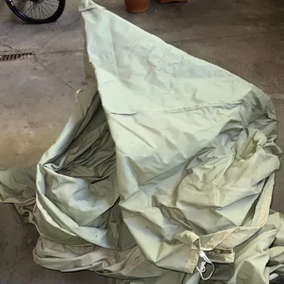 Sale Photo Thumbnail #1839: Not sure if any are missing parts or anything, several tents here