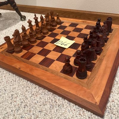 Sale Photo Thumbnail #1917: D66-Chessboard made of native wood