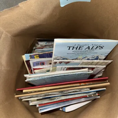 Sale Photo Thumbnail #125: National Geographic inserts, maps, and more