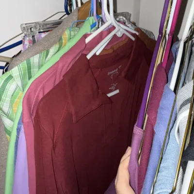 Sale Photo Thumbnail #1002: Mostly women's, lots of pants, some larger t-shirts that could be unisex