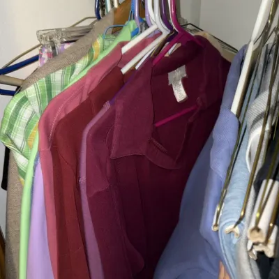 Sale Photo Thumbnail #1001: Mostly women's, lots of pants, some larger t-shirts that could be unisex