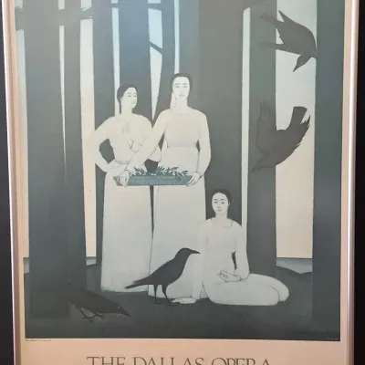 Vintage Exhibition Poster “The  Three Muses”