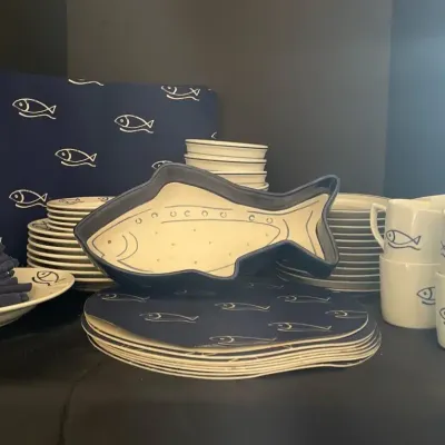 Danica Porcelain Fish-Themed Dishes