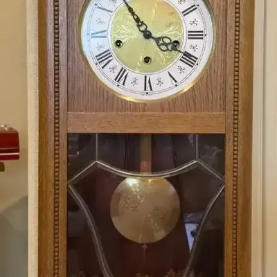 German Oak Wall Clock