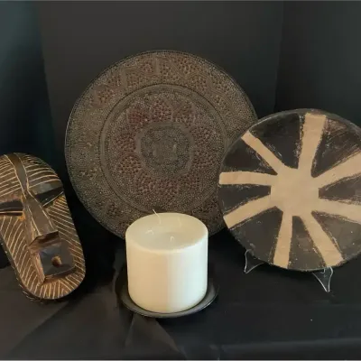 Pottery And Ghana Mask