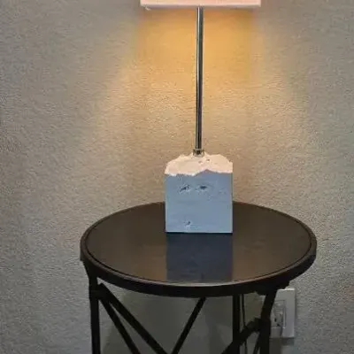 Side Table & Lamp