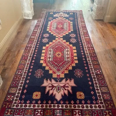 Vintage Tribal Kazak Style Runner
