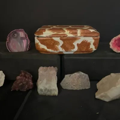 Crystals, Geodes And Trinket Box