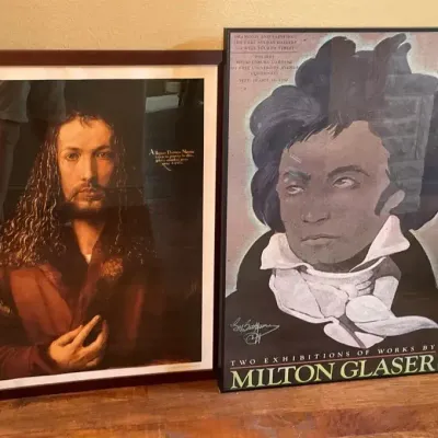 Exhibition Glaser Poster  And Durer Print