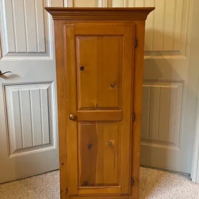 Wooden Pine Storage Cabinet 
