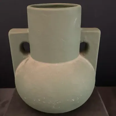Ceramic Vase With Buttress Handles 