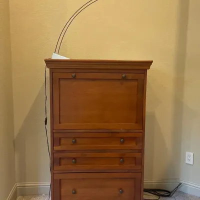 Wooden Drop- Front Secretary Writing Desk