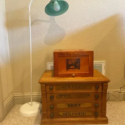 Vintage J And P Coats And Wine Wooden Boxes