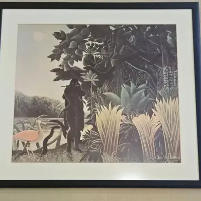 "The Snake Charmer" Framed Print