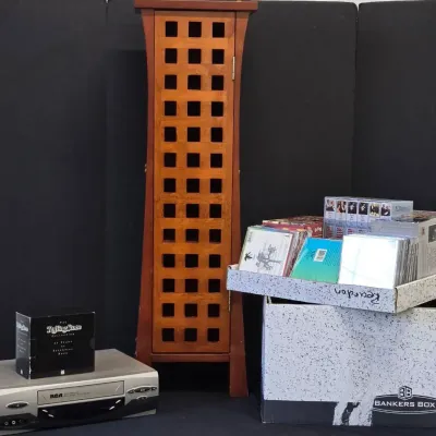 RCA Stereo VCR, DVD's, CD's & VHS assortment 